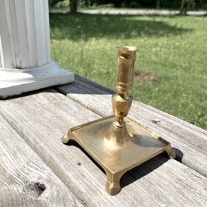 Elegant Brass Candle Holder